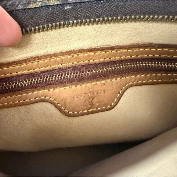 Louis Vuitton Monogram Canvas Shoulder Bag in Brown - Picture 7 of 16